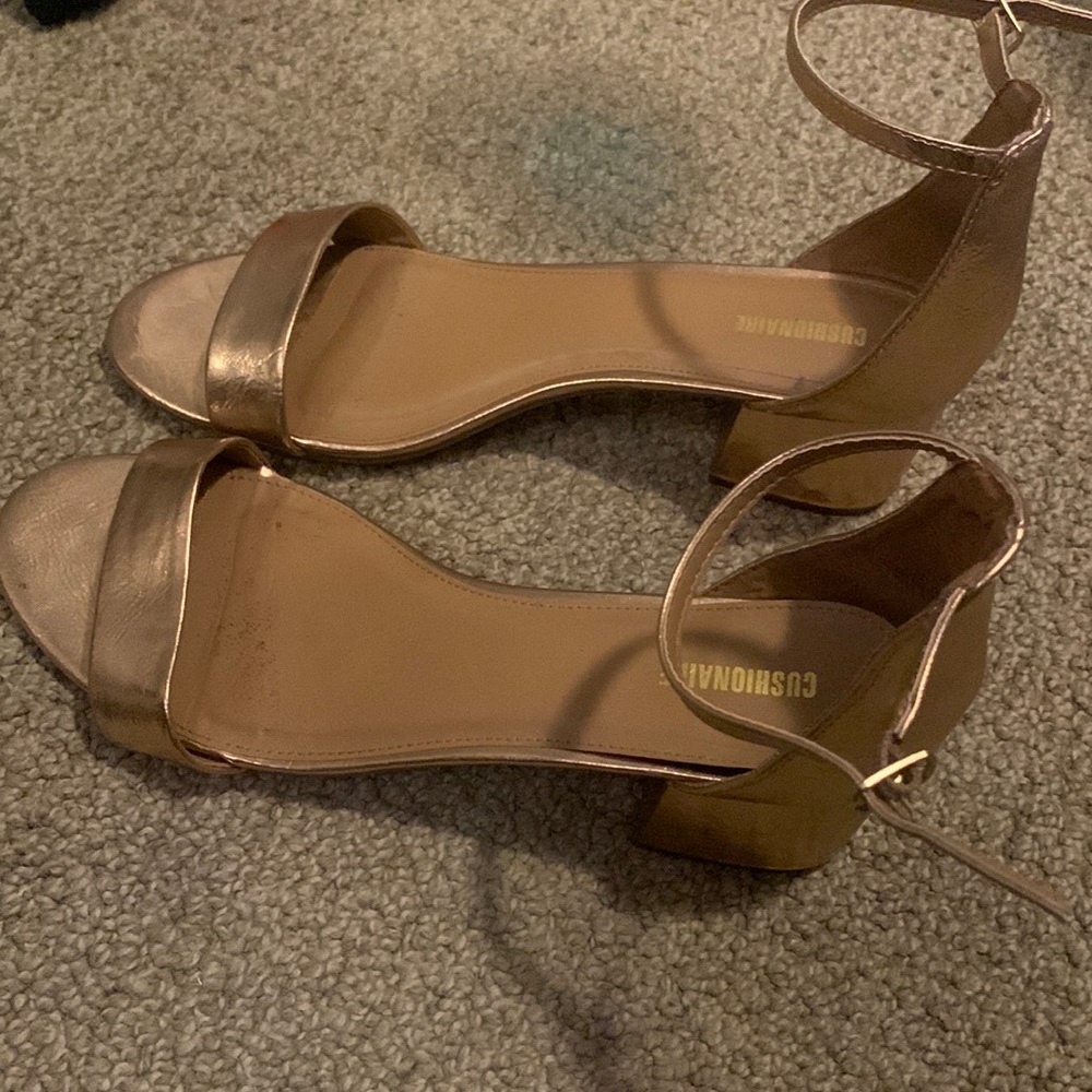 Rose gold high heel